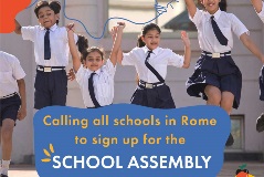 The education track of the WFF in collaboration with YUNGA announce the return of School Assemblies at FAO